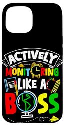 Actively Monitoring LIKE A Boss Actively Monitoring Boss Case for iPhone 15