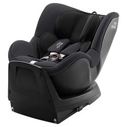 Britax Römer Reboarder Dualfix Plus, inclusief inzetstuk voor pasgeborenen en ISOFIX, voor kinderen van 40-105 cm i-Size, geboorte - 4 jaar, midnight grey
