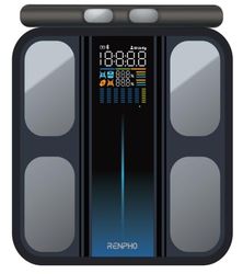 RENPHO Scales for Body Weight, Smart Bathroom Scales 8 Electrode with BMI, Body Fat, Muscle Mass, Fitness Tracking, High Accuracy Body Composition Monitor (ST/ST:LB/LB/KG)