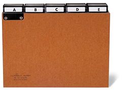 Durable Index Divider A-Z A5, Made of PressBoard, Chrome Plated Plastic Covered Tabs, Includes Removable Inserts and Protective Overlay