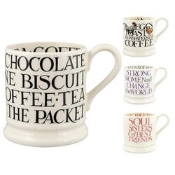 Emma Bridgewater Keramische mok, 300 ml, grote gepersonaliseerde mok, cadeau-idee voor dames en heren, mok voor werkcollege, originele handbeschilderde mok voor koffie, thee, cappuccino, thee en