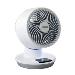 Benross 43909 12-Inch Air Circulator Fan/Tilting & Oscillating Desk Fan / 3 Speed Settings/Touch Panel & Remote Controls / 8 Hour Timer/White Colour / 40W