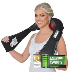 Massage apparaat shiatsu Donnerberg® draadloze massage nek rug schouder neck massager massageapparaat volledige ontspanning spierpijn vermindering 7 jaar garantie