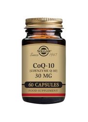 Solgar CoQ-10 (Coenzyme Q-10) 30 mg Vegetable Capsules - Pack of 60 - Helps Reduce Effects of Aging - Supports Energy Production - Vegan, Gluten Free and Kosher