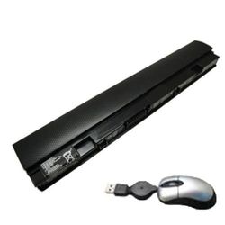 amsahr A32X101-05 Vervangende batterij voor Asus A32-X101, A31-X101, Eee PC X101 / X101C - Omvat Mini Optische muis zwart