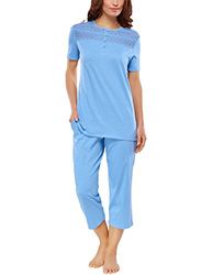 Schiesser dames tweedelige pyjama pak 3/4, 1/2 arm