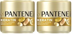 Pantene pro-v, masque repair & protect, à la kératine, pour cheveux fragiles et abîmés, aide à combattre les signes des agressions en 1 seule application -300 ml (L'emballage de l'article peut varier)