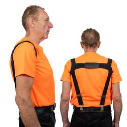 Forest Master Correcteur de posture - Entraînement progressif pour un alignement parfait - Idéal pour le jardinage et la sylviculture - Confort discret - Système double sangle pour un soulagement