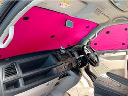 Covprotec Thermal Window Blinds Compatible With VW Tiguan (2008-2016)(5 door)(Rear Set With Stealth) With Backing Colour In Pink