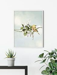 Komar Quadro da parete - Gazouillis des Oiseaux - Dimensioni: 30 x 40 cm - Poster artistico, decorazione soggiorno, camera da letto (senza cornice)