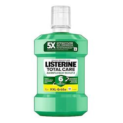 LISTERINE Total Care tandköttsskydd (1 000 ml), skyddande munsköljning mot tandköttsproblem med 6-i-1-effekt, antibakteriellt munvatten stärker tänderna, upp till 24 timmar frisk andedräkt