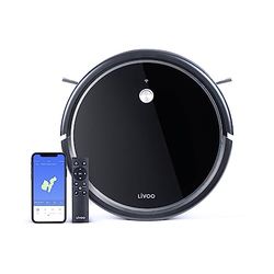 Livoo – Aspirateur robot DOH126 – programmable par WIFI, 1800Pa, aspire et lave, 300ml eau, 300ml poussière