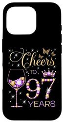 Saluti a 97 anni 97 ° compleanno festa donne 97 ° compleanno Custodia per iPhone 16 Pro