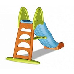 FEBER - Super Mega Slide, Tobogán de Colores Luminosos rampa Curva y conexión de Agua, Resistente y Seguro, con pasamanos y escaleras Antideslizantes, pequeños Desde 3 años, Famosa (800009594)