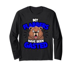 Funny Bear My Flabbers Have Been Gasted Giochi di parole Uomini Donne Bambini Maglia a Manica