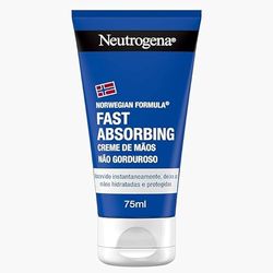 Neutrogena Unisex - Vuxen Neutrogena Handkräm Snabb Absorption - Bomull, Blå, 75 ml (förpackning med 1)