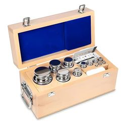 Kern 323-08 gewichtsset, knoopvorm, messing vernikkeld, 1 stuk