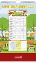 BRUNNEN Calendario mensile "Graphics" 2024, 1 pagina = 1 mese, 25 x 41,5 cm, bianco