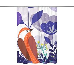 Bonamaison Shower Curtain, Polyester, Multicolor, 150x200