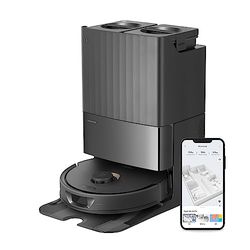 roborock Qrevo Robot Aspirador y fregasuelos, Funciones Automáticas de Vaciado, Lavado, Secado, Limpieza de la Base y Autorrellenado, Mapeo 3D, Potencia de succión de 5500 Pa Aspirador Robot