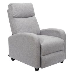 Home Deco Factory - HD7159 - Fauteuil de Relaxation Gris Assise Siege Fauteuil Salon