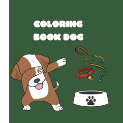 Coloring book dog: Coloring book dog page 100