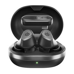 SteelSeries Arctis GameBuds™ for PlayStation - Wireless Gaming Earbuds - 2.4GHz + BT 5.3 - ANC/Transparency - IP55 Water Resistant - 40H Battery - Wireless Charging - PS5, PC, Switch 2, Mobile - Black