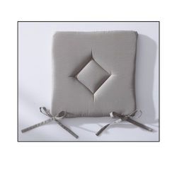 TODAY 261302 Cojín clásico de poliéster, 40 x 40 cm, poliéster, Gris, 40x40x3 cm