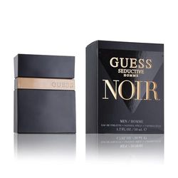 GUESS Seductive Noir, Eau de Toilette, Parfum Homme, Oriental Fougère Épicé, Sensuell doft med lång hållbarhet, 50 ml