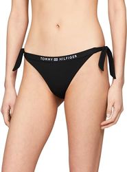 Tommy Hilfiger Dames Zijdas Bikini Zwart S, Zwart, S