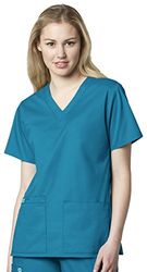 WonderWink Medical Scrubs - Camicia da Donna, XXS, Foglia di t, 1