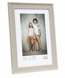 Deknudt Frames Fotolijst grijs met geschilderd net, hars, 30 x 40