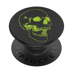 PopSockets PopGrip - Supporto e Impugnatura per Telefoni Cellulari e Tablet con Un Top Intercambiabile - Lenticular Skull