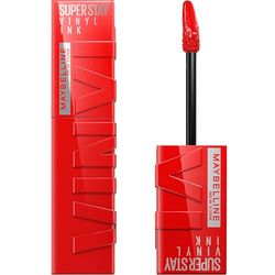 Maybelline New York, Stay Vinyl Ink 25 Red-Hot, płynna szminka winylowa do ust, 4,2ml