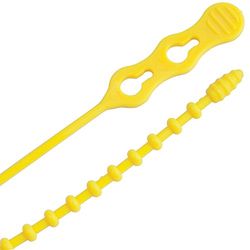 Ancor Cable Tie, Beaded, 18', Yellow, 10PC, DAN-1572 Other, Multicolor, One Size