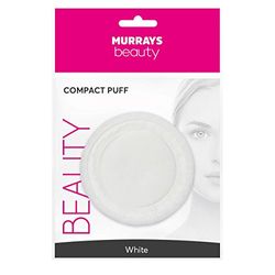 Murrays Manicure Compact Puff, White, 6 cm