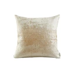 THE-TINOART Housse de Coussin carrée en Velours Doux pour canapé, lit et Chaise, Beige crème, 45,7 x 45,7 cm, 1 pièce