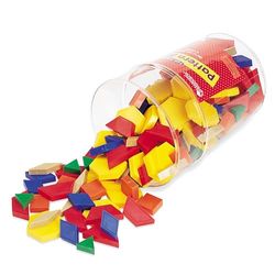 Learning Resources Plastic Pattern Blocks, 1 cm - Set of 250