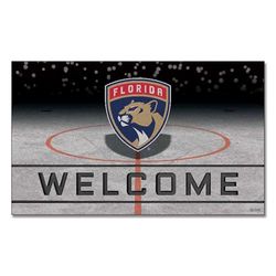 FANMATS 21273 Team Color Crumb Rubber Florida Panthers Door Mat, 1 Pack