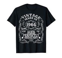 Vintage Fabriqué 1964 Vieilli Avec Des Pièces Parfaitement Camiseta