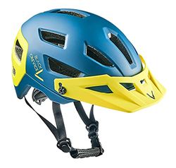 Black Crevice MTB-fietshelm, petrol/geel, M/L (58-61 cm)