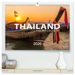 THAILAND - Land des Lächelns (hochwertiger Premium Wandkalender 2026 DIN A2 quer), Kunstdruck in Hochglanz: Bangkok, Chiang Mai, Sukhothai und Krabi