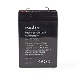 Nedis Bateria recarregável de chumbo-A zido de 6 V 4000 mAh