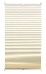 GARDINIA Store Plissé Thermique à Clipser, Grande Réflexion de la Lumière, Économie d'Énergie, Kit de Montage Inclus, Store Plissé Thermique à 2 Rails EASYFIX, Ivoire, 100 x 130 cm (LxH)