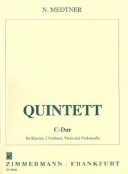 Quintette: op. posth.. piano, 2 violins, viola and cello. Partition et parties.