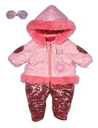 Baby Annabell Deluxe Wintertime Set 43cm - Trendy & Warm Outfit - Easy for Small Hands, Creative Play Promotes Empathy & Social Skills, For Toddlers 3 Years & Up - Includes Bottoms, Jacket & More