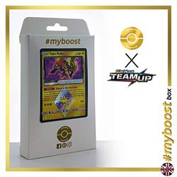 Tapu Koko (Hoo-Riki) 51/181 Holo-Prisma – myboost X Sun & Moon 9 Team Up – Box med 10 engelska Pokémon-kort