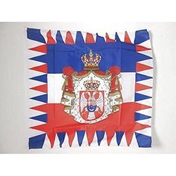 AZ FLAG Bandiera STANDARDO Reale della JUGOSLAVIA 1918-1945 90x90cm - Bandiera del Regno JUGOSLAVO 90 x 90 cm Foro per Asta