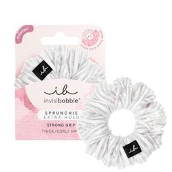 invisibobble Extra Care White Scrunchie Pure White, Hair Bobbles Strong Hold for Girls and Women, Scrunchies Velvet White, Designed in the Heart of Munich