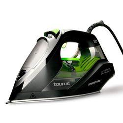 Taurus – Stoomstrijkijzer Geyser Eco 3000, 3000W, 200 g/min, Precisiepunt, Stoom- en temperatuurregelaar, Ultragladde geanodiseerde zool, Zwart